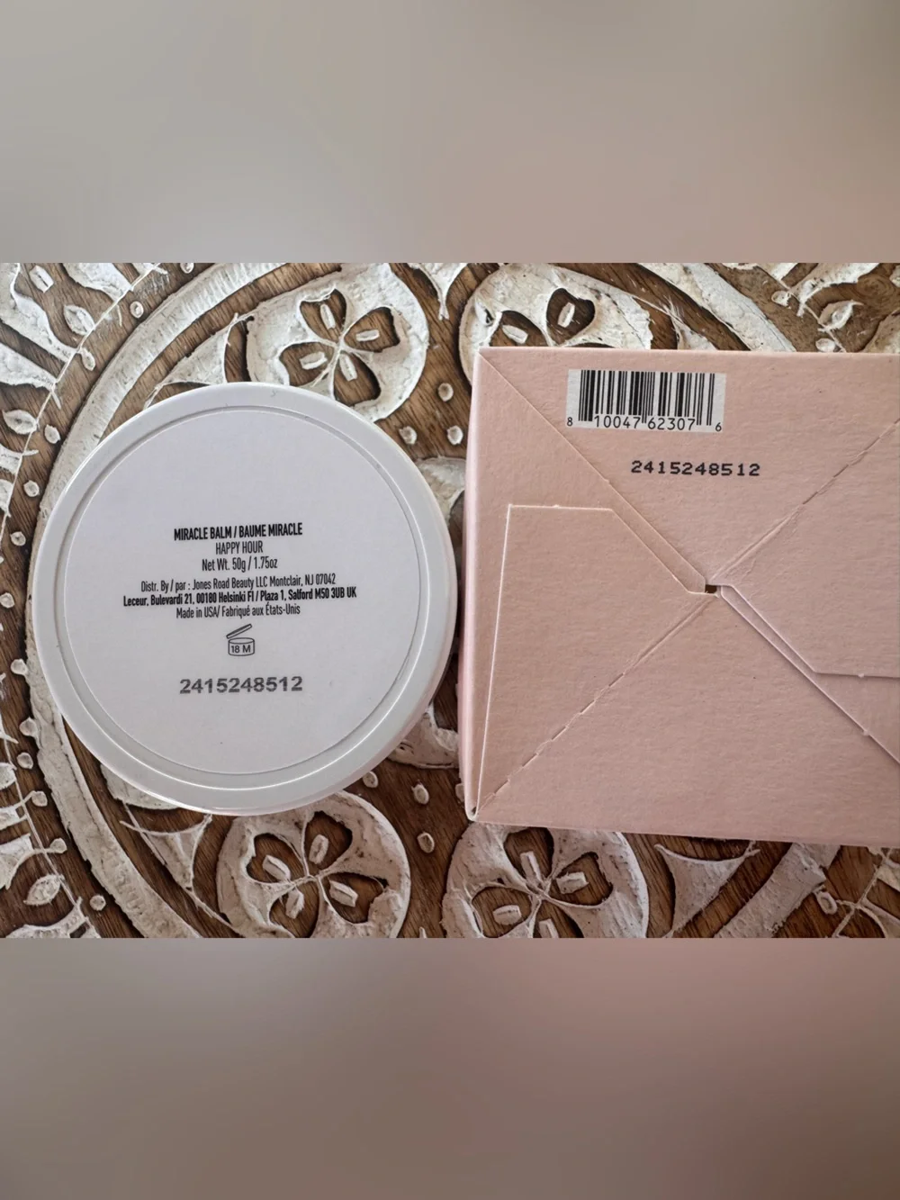 Jones Road Miracle Balm Happy Hour Full Size 50g New in Box MSRP $40